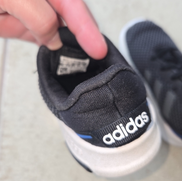 Adidas Toddler 6 Black and White Sneakers - Picture 3 of 5